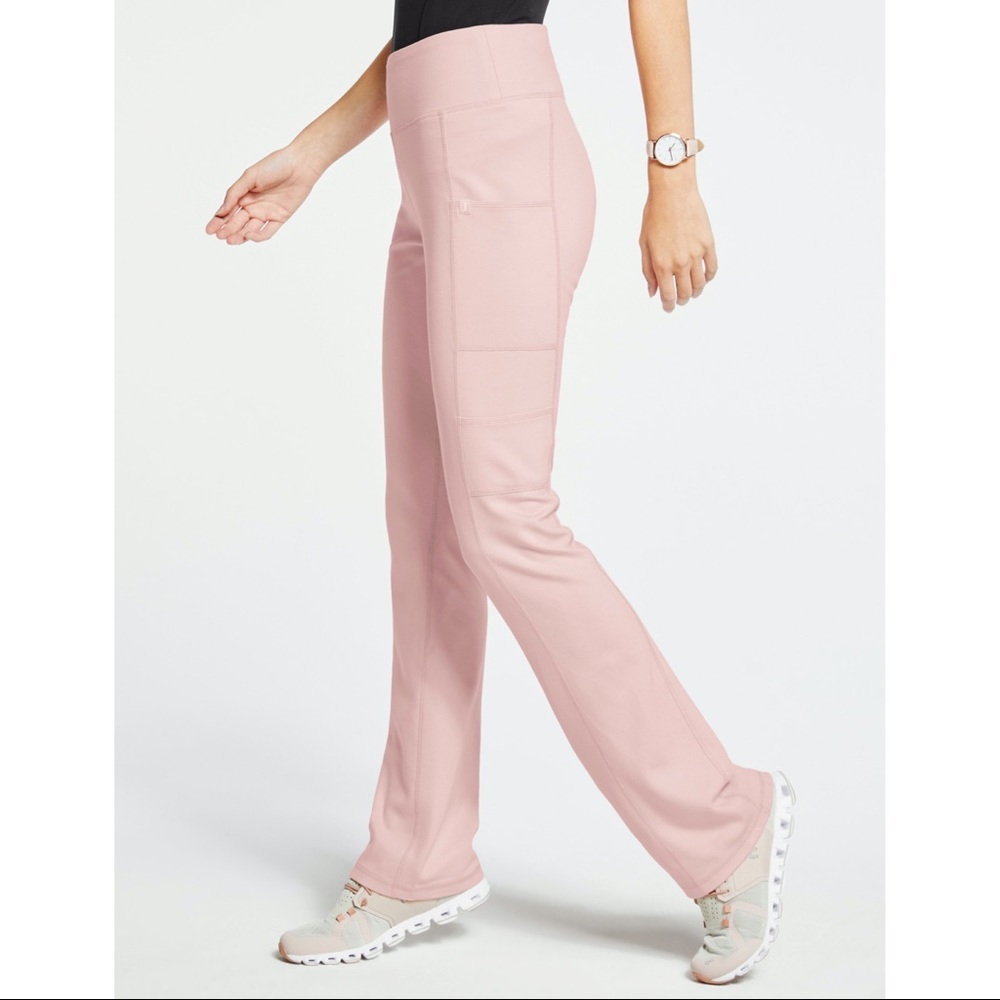 Jaanuu Blush Pink Yoga Scrub Pants